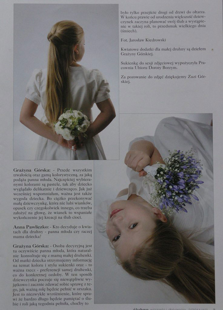 dekoracje komunijne w magazynie Ślub wydanie specjalne 2011/3 5